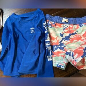 Kids Swim Set - Blue and Multicolor / 24 Months